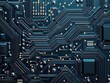 ©  Green Creator - Intricate circuit board design, blueprint style, microchip technology and industrial innovation, electronic engineering, circuit design