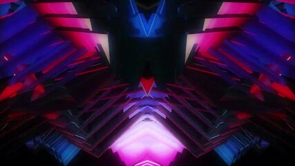 Wall Mural - Abstract futuristic blue and black background with glowing lines.