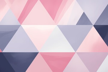 Poster - Minimalist composition of geometric shapes in pastel colors  circles, diamonds, and triangles design