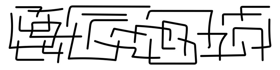 Poster - Vector graffiti style background. Abstract background from black lines. Vector illustration.