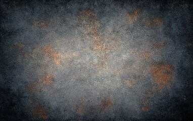 Poster - Textured gray background with subtle rust highlights, perfect for design and artistic projects