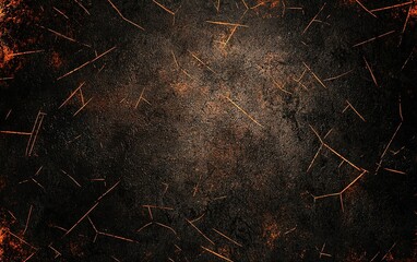 Poster - Textured dark background with subtle scratches and glowing lines illuminated in a dramatic pattern