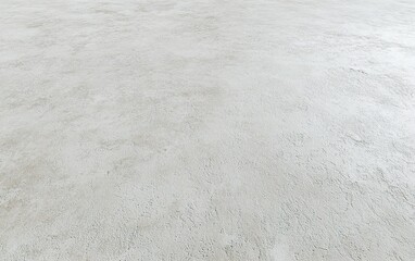 Poster - A close-up view of a textured, light-colored concrete floor in an empty space during daylight, showcasing subtle variations and patterns