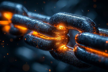 Aufkleber - a secure blockchain transaction, illustrating the use of cryptography to ensure safe digital transac