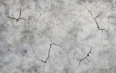 Poster - Textured cracked concrete surface showing detailed patterns of wear, ideal for design and construction backgrounds