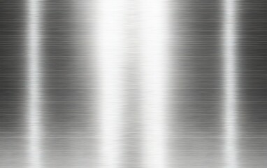 Poster - Brushed stainless steel background with subtle texture and reflections perfect for design projects and modern aesthetics