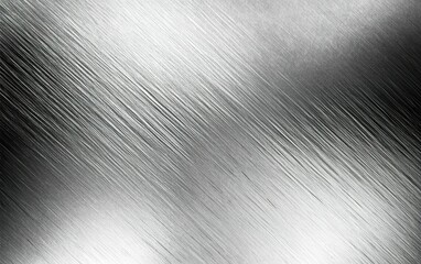Poster - Close-up view of brushed aluminum surface showcasing sleek texture and reflective qualities in natural light