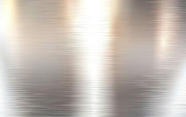 Poster - Brushed metal surface reflecting soft light in an industrial setting during daylight hours
