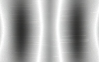Poster - Abstract metallic surface with smooth texture and light reflections, showcasing sleek lines and modern design elements