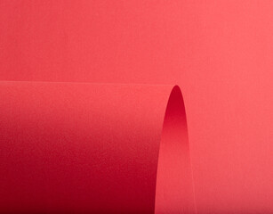 Aufkleber - Paper texture background. Premium, abstract surface with bold, vibrant red and crimson shades. Luxury matte sheet with grainy texture and clean layers. Stylish, minimalist