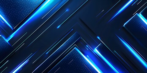 
Dark blue abstract background with glowing arrow lines. Modern shiny blue geometric lines design. Technology futuristic concept. Horizontal banner template. Suit for cover, header, poster, banner, we