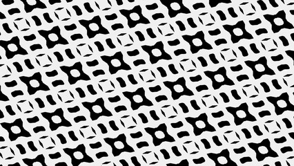 Abstract background with black and white shapes.Backdrop in UHD format 3840 x 2160.Wallpaper 4k. Repeat pattern.