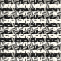 Canvas Print - Black And White Grain Tile Textured Pattern