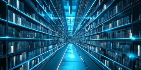 Leinwandbilder - Cutting-edge information retrieval system with intuitive AI search tools, providing precise access to vast databases