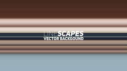 Poster - LineScapes Gradient Background. Minimal Gradient Stripes.