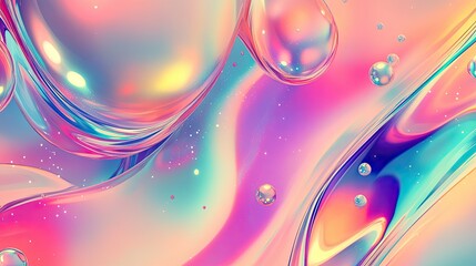 Poster - Colorful Abstract Liquid Artwork Background