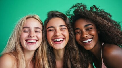 A vibrant portrait of laughter and connection a friends.