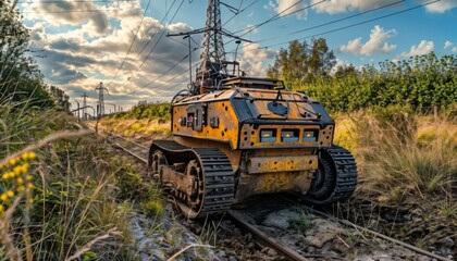 Poster - Autonomous ground vehicle inspecting infrastructure condition along railways