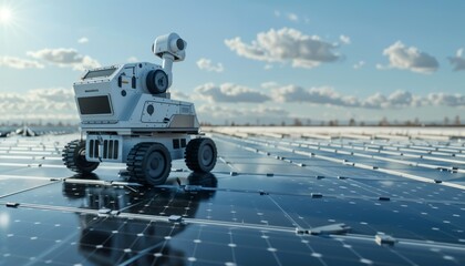 Poster - Robotic system with specialized tools for enhanced performance on solar panels