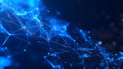 Abstract blue technology, business or science background. 