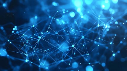 Abstract blue technology, business or science background. 