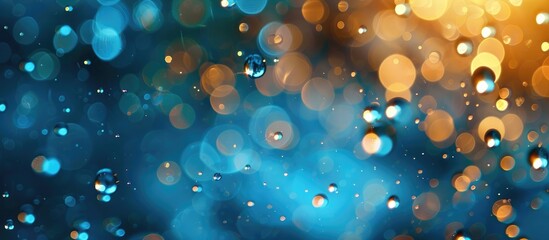 Poster - Water Drop On Glass Bokeh
