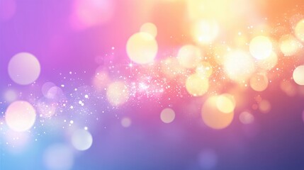 Poster - contemporary abstract bokeh and lens flare design elements on a light background vector illustration