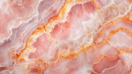 Poster - Polished Pink Onyx Marble Texture featuring icy hues ideal for both interior and exterior decor ceramic tile surfaces and wallpaper designs