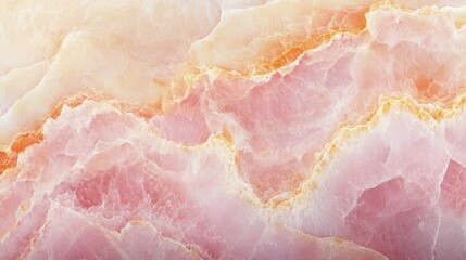 Poster - Polished Pink Onyx Marble Texture featuring icy hues ideal for both interior and exterior decor ceramic tile surfaces and wallpaper designs