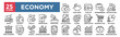 © Dawiyyah - Economy icon collection set. Containing design business, concept, financial, currency, economic, finance, banking