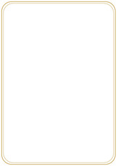 decorative border rich gold wedding card