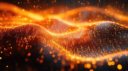 Poster - detailed visualization of machine learning algorithms processing vast amounts of big dat showcasing the integration of ai in dat analytics and predictive modeling.illustration