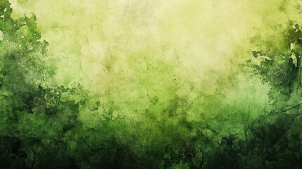 Poster - Green watercolor abstract background