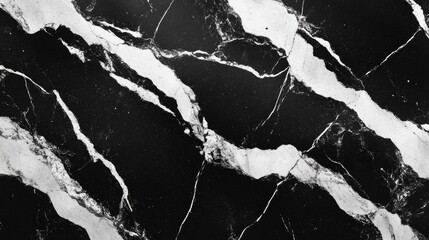 Poster - Natural Marble Texture Pattern For Kitchen Background Black And White Abstract Design Solid Concrete Wallpaper For Countertops Granite Construction Panels For Indoor Bathrooms