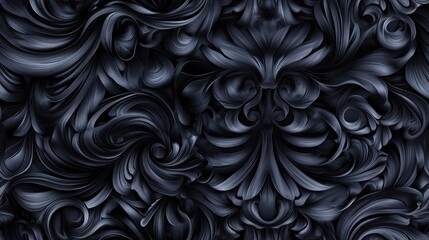 Poster - Seamless black illustration