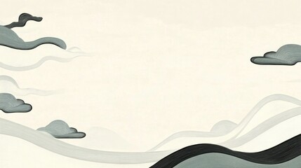 Poster - grey and beige canvas background