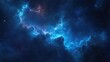 © VRVisionary - Blue space nebula in a 3D cartoon rendering High quality photo