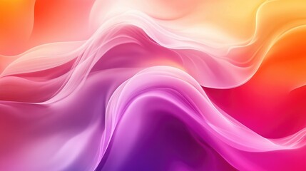 Poster - Colorful gradient abstract background with flowing waves design perfect for HD wallpaper and artistic projects