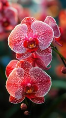 A close-up of an orchid flower in full bloom