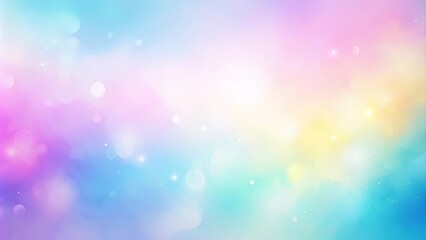 Wall Mural - Abstract Blurry Background with Pastel Colors and Soft Glowing Circles
