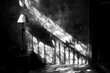© Ida - Sunlight Beams Through a Window, Illuminating a Lamp and Casting Shadows on the Wall