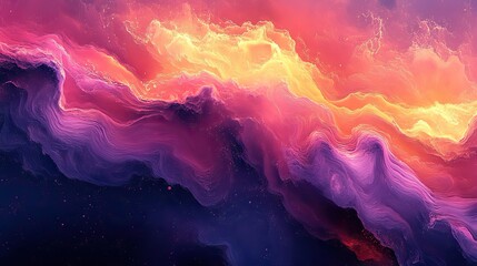 Poster - abstract digital glitch background with neon colors static distorted lines and shapes.illustration