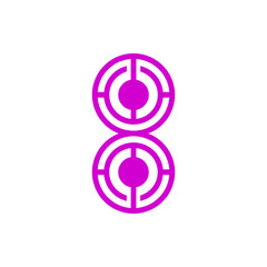 Fototapete - Monogram 8. Number 8. Number 8 design logo. Monogram letter mark 8 logo design. Monogram design vector logo. Monogram number 8 logo design. Simple number 8 monogram. Monogram 8 design logo. 