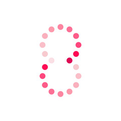 Fototapete - Monogram 8. Number 8. Number 8 design logo. Monogram letter mark 8 logo design. Monogram design vector logo. Monogram number 8 logo design. Simple number 8 monogram. Monogram 8 design logo. 