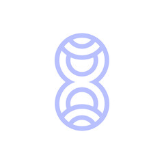 Fototapete - Monogram 8. Number 8. Number 8 design logo. Monogram letter mark 8 logo design. Monogram design vector logo. Monogram number 8 logo design. Simple number 8 monogram. Monogram 8 design logo. 
