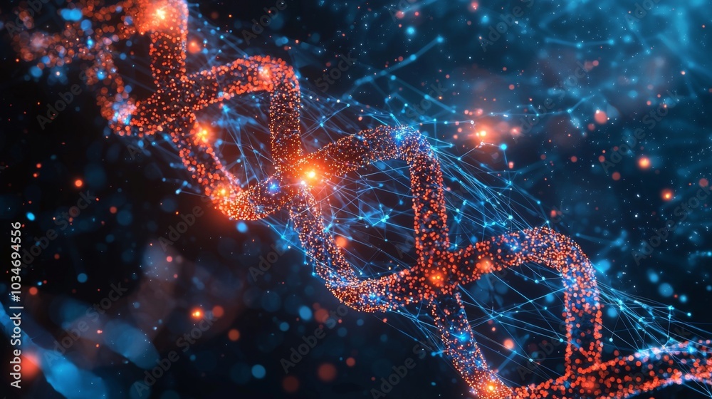 Gene Visual Example Gene Therapy in Action : A visual representation of gene therapy, where ...