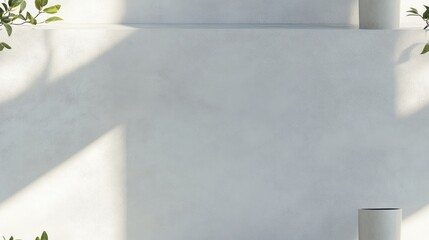 Poster - Background featuring a white wall with a lime finish