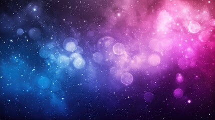 Poster - Purple and blue gradient background featuring twinkling stars