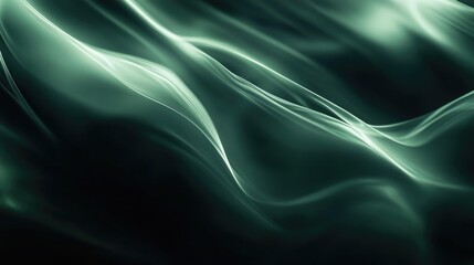 Poster - Dark green gray glowing abstract gradient on a textured dark background featuring a luminous effect ideal for large banner applications
