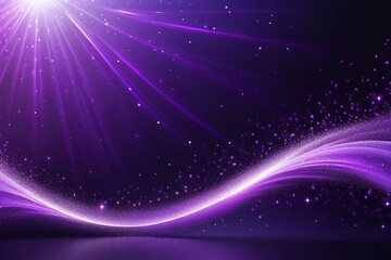 Purple sound waves, abstract background, horizontal composition